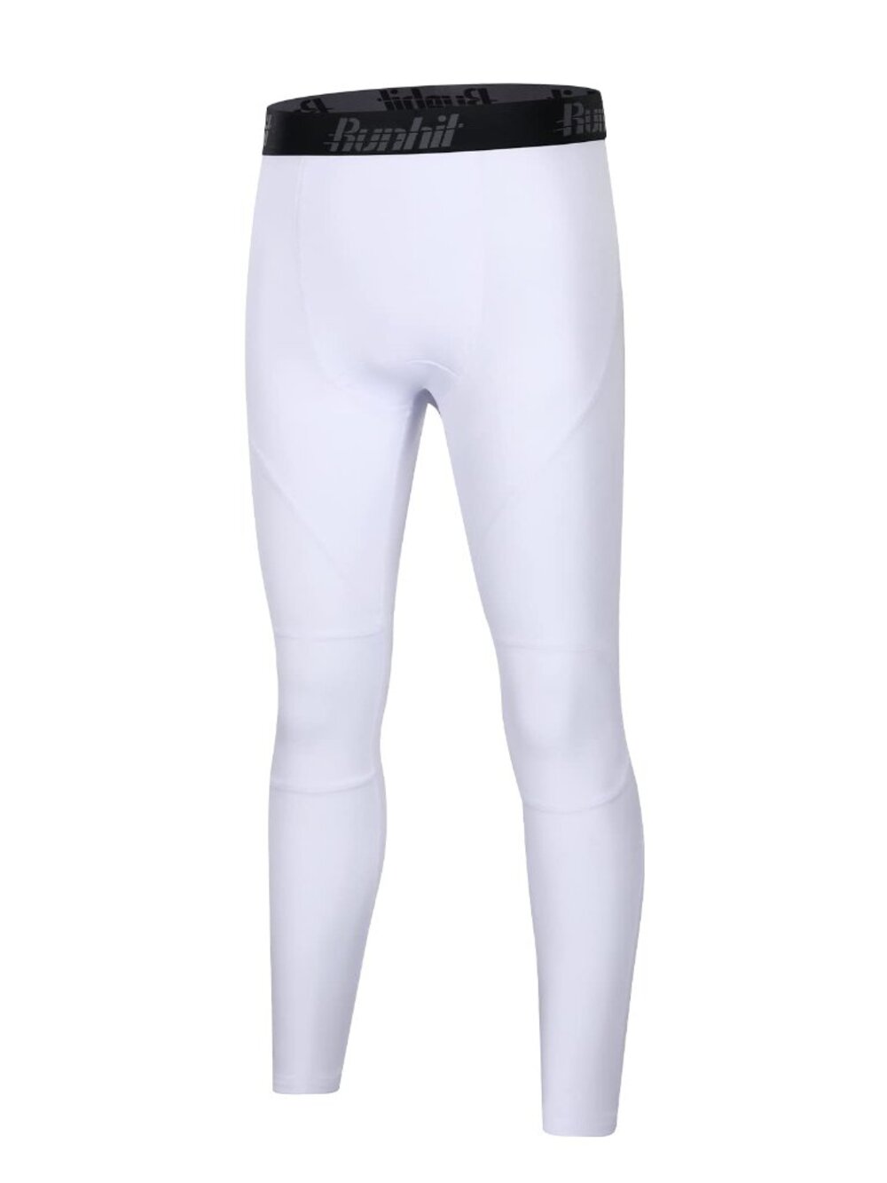 Runhit Boys' White Leggings Athletic Tights Basketball Pants L - NWOT